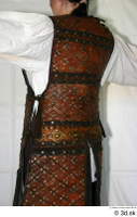  Photos Medieval Brown Vest on white shirt 3 brown vest historical clothing upper body 0004.jpg